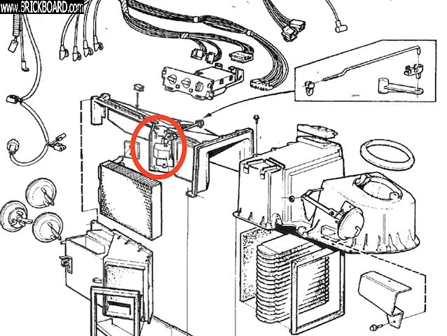 Volvo 900 -- Air blend door motor