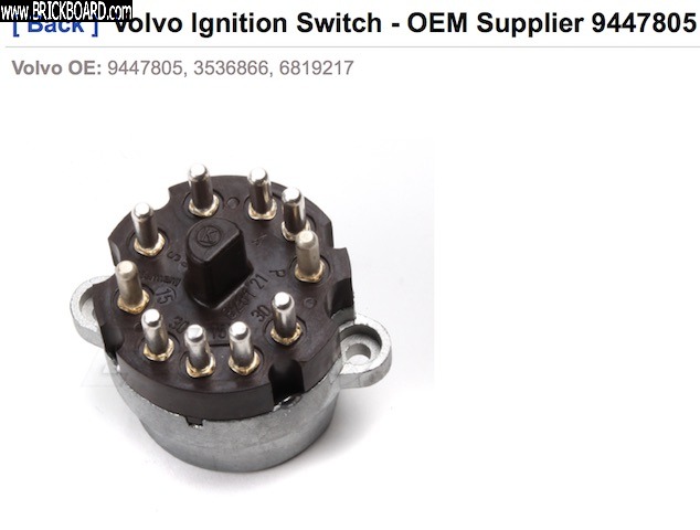 Volvo 900 -- Ignition switch (from eeuroparts)