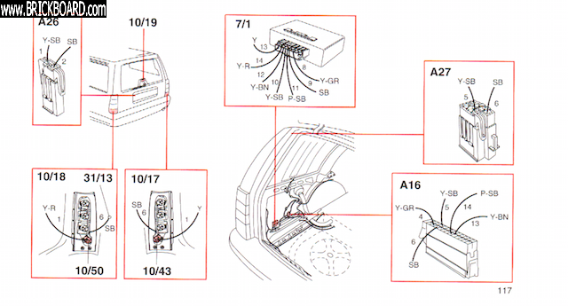 Volvo S90-V90 -- Volvo V90 tail light diagram - brake